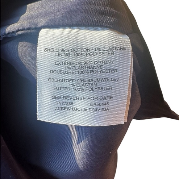 J Crew Navy Blue White Check Tweedy Sheath Dress Size 00 Formal Preppy Workwear - Picture 7 of 7